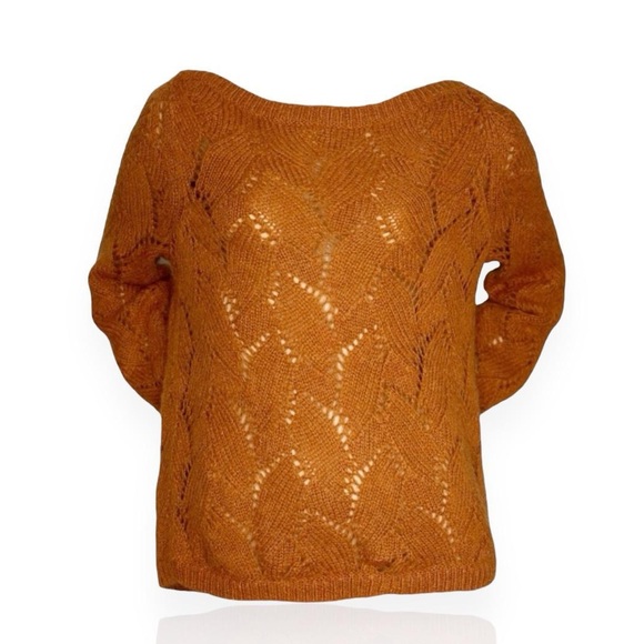 Sezane Sweaters - SÉZANE Avril Wool/Mohair Knit Jumper - Cinnamon